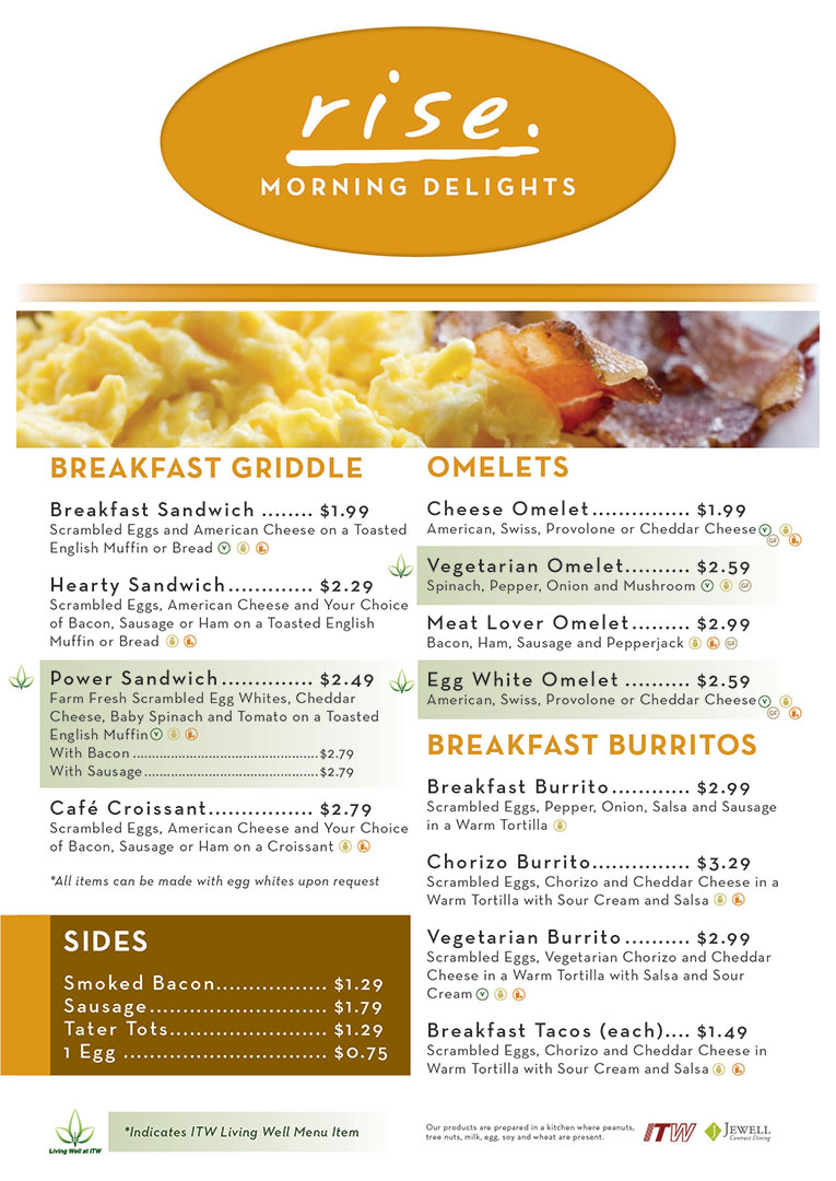 Rise menu